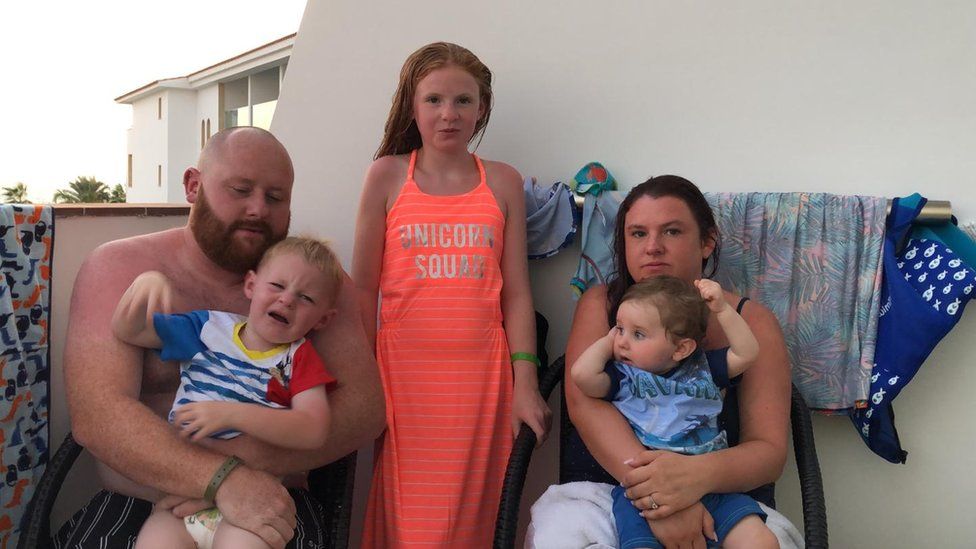 Yasmin Barrett, Danny Moyle and their three children