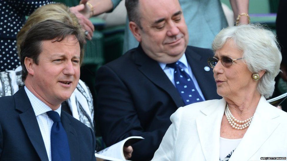 David and Mary Cameron at Wimbledon