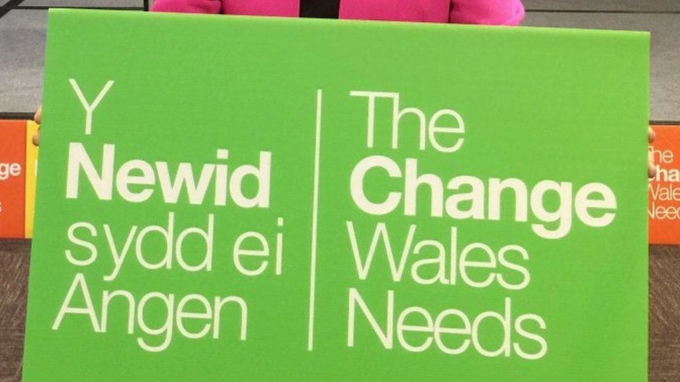 Plaid Cymru placard