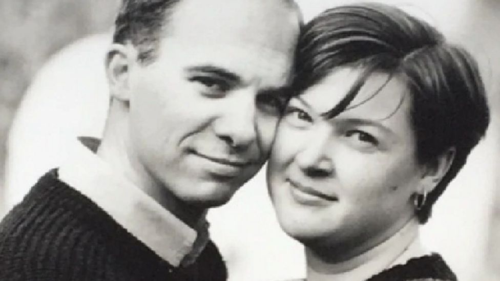 Georgie Burg (r) with her husband