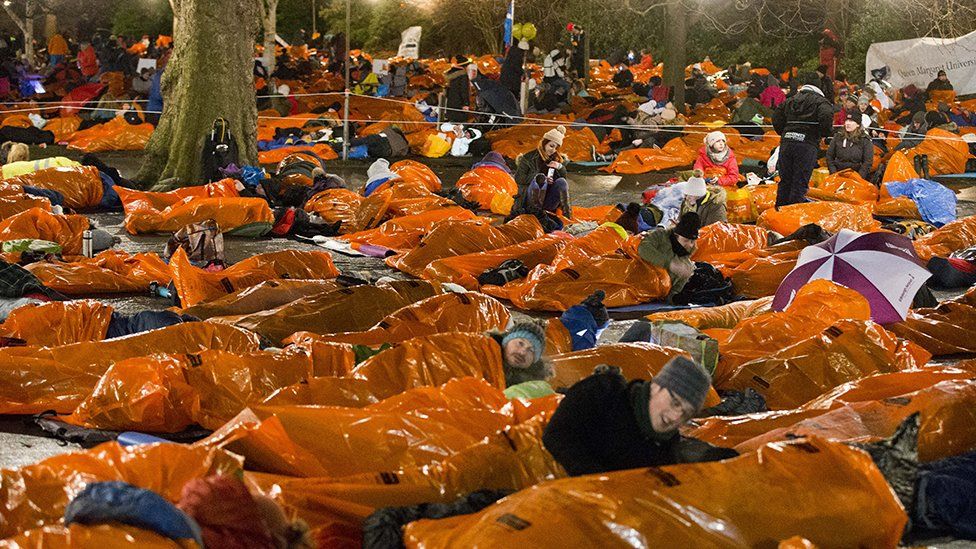 Thousands to take part in global sleep out event BBC News