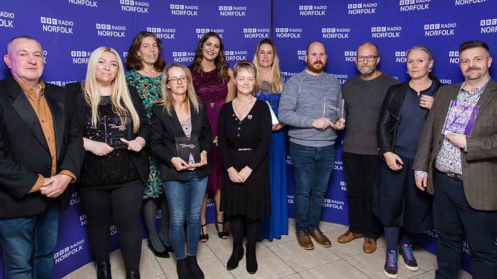 The winners of BBC Radio Norfolk's Make a Difference awards