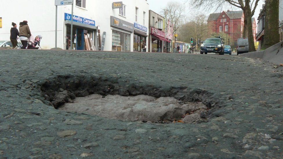 Pothole in Bristol