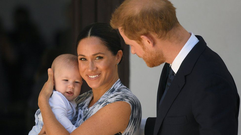 The Duke and Duchess of Sussex with their son, Archie