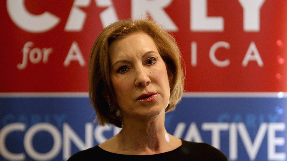 Mrs Fiorina during her presidential campaign