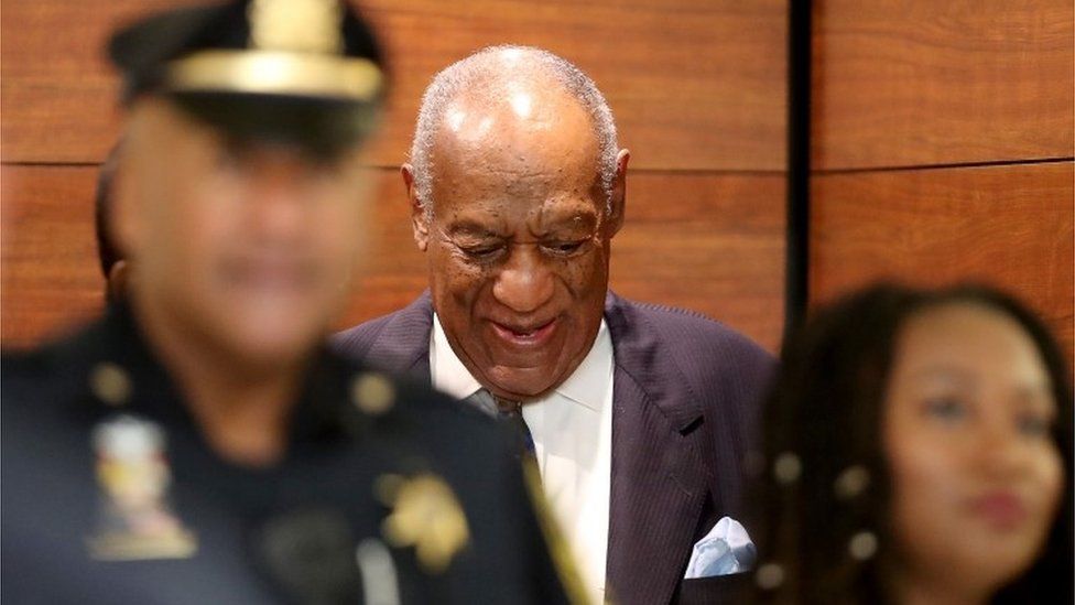 Entertainer Bill Cosby arrives for sentencing at court in Pennsylvania on a sex assault conviction, 24 September 2018