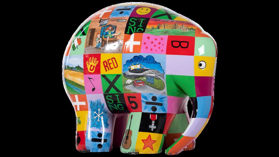 Ed Sheeran Elmer elephant sculpture auctioned for £10,000