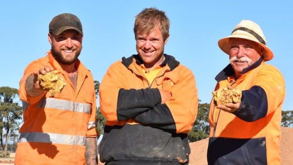 Brent Shannon and Ethan West found the nuggets while on TV show Aussie Gold Hunters