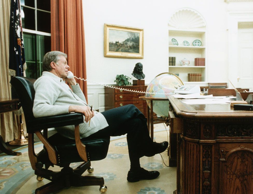 Jimmy Carter in the Oval Office