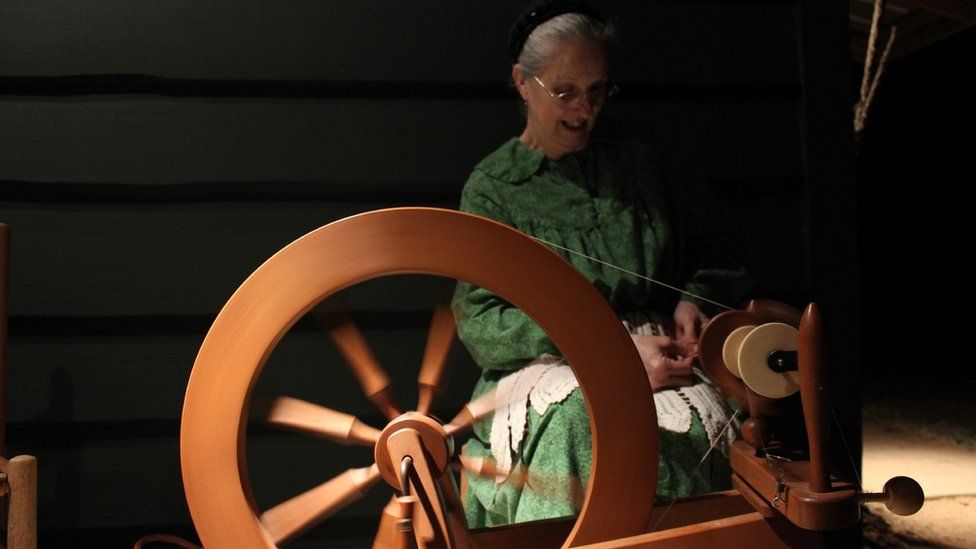 Woman spinning