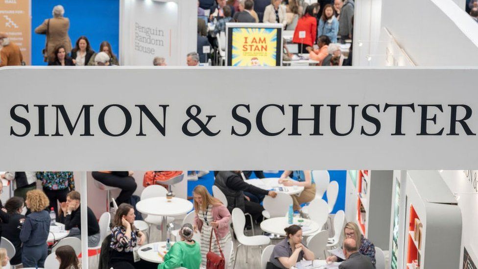 Simon & Schuster stand at the London Book Fair in 2023