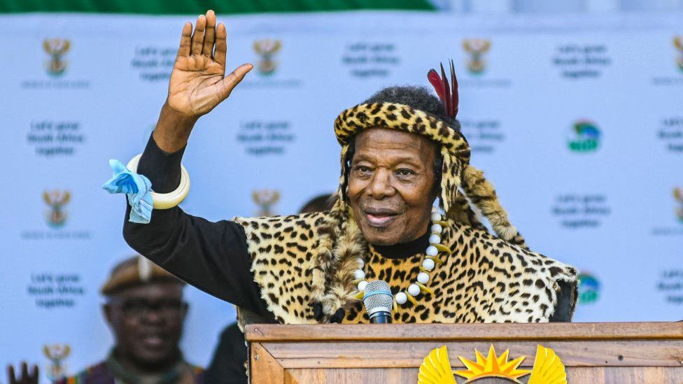 Prince Mangosuthu Buthelezi at the certificate handover ceremony at Moses Mabhida Stadium on 29 October 2022