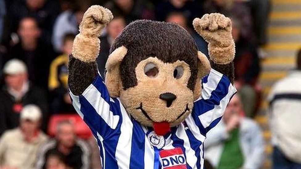 Stuart Drummond - dressed as HAngus, the mascot for Hartlepool United Football Club - who was elected as Mayor of the north east town in 2002 local council elections.