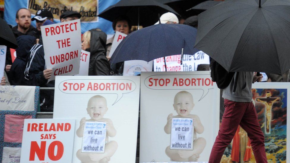 Anti-abortion protest in Belfast