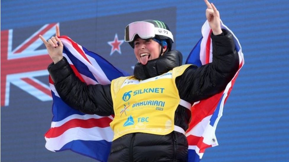 Snowboarding Charlotte Bankes and Huw Nightingale win GB's first ever