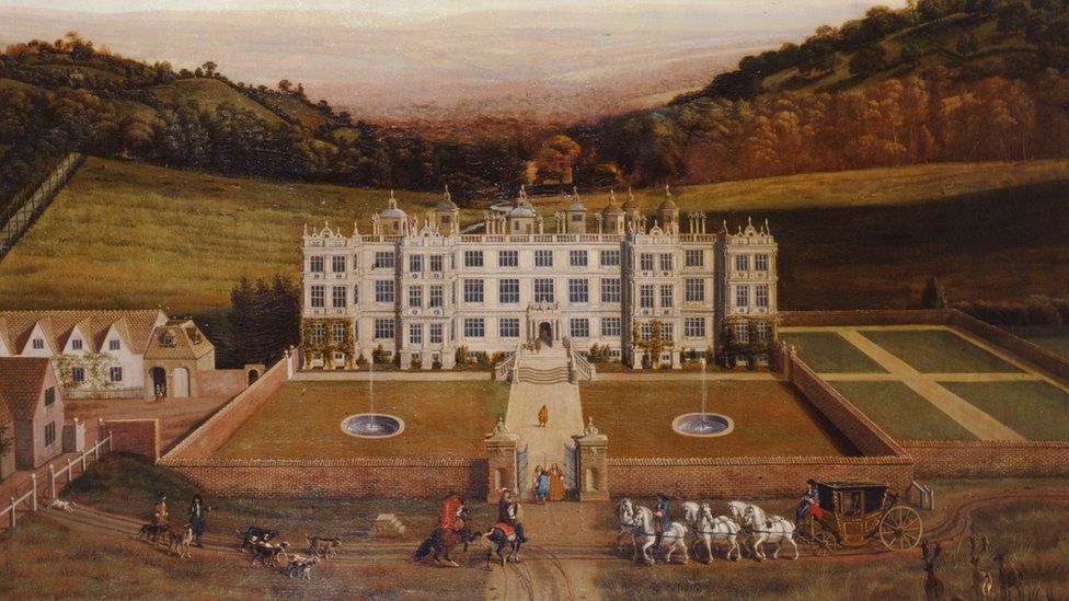 Painting of an English stately home