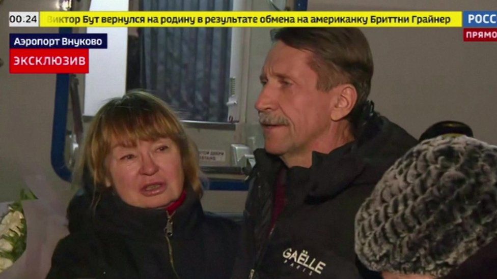 Viktor Bout arriving in Russia