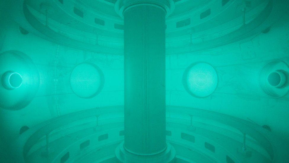 Inside nuclear fusion reactor