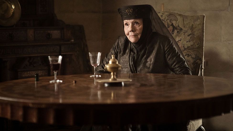Rigg's last major recurring role came as the scheming Olenna Tyrell in the HBO fantasy epic drama, Game of Thrones in the 2010s.