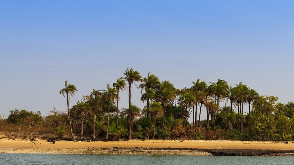 An island within the Bijagos archipelago
