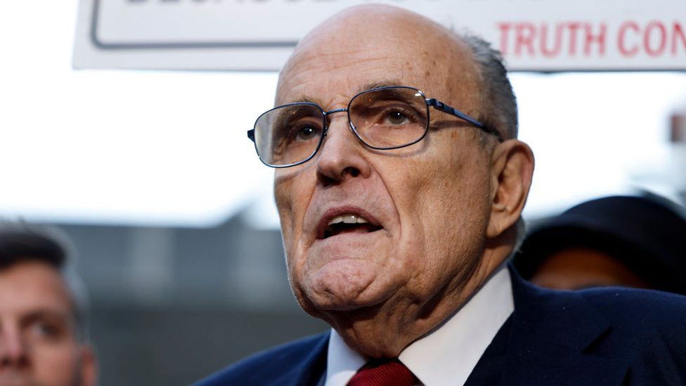 Image shows Rudy Giuliani