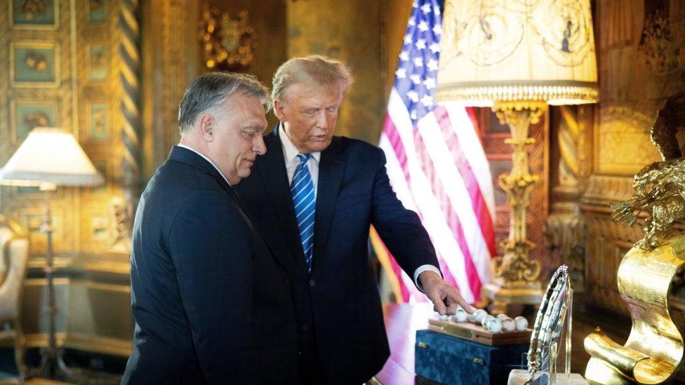 Hungarian Prime Minister Viktor Orban and former US President Donald Trump, Palm Beach, USA - 08 Mar 2024