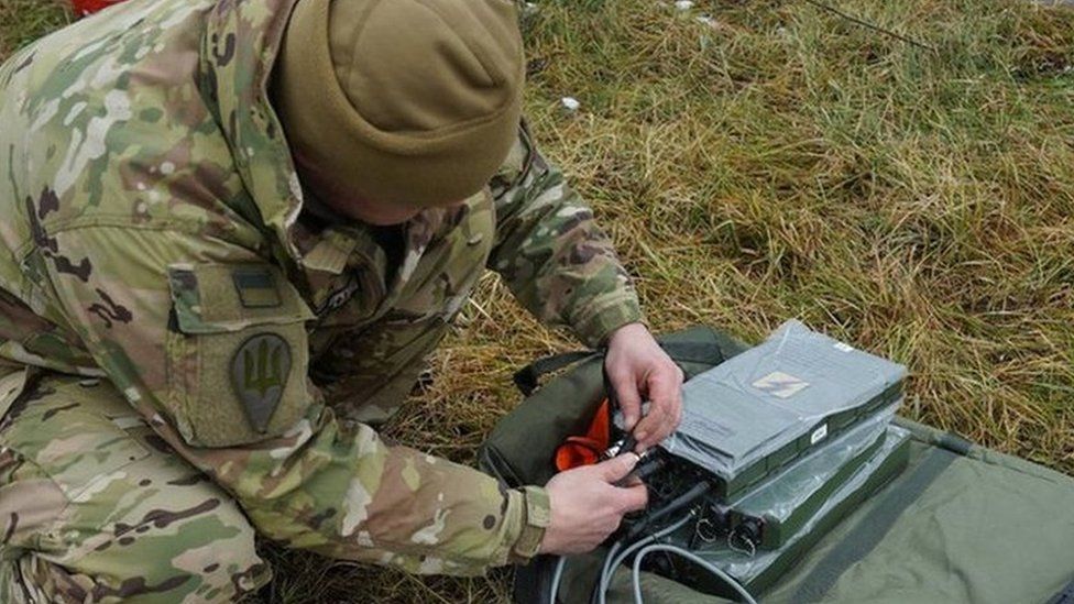 Ukrainian electronic warfare unit on patrol