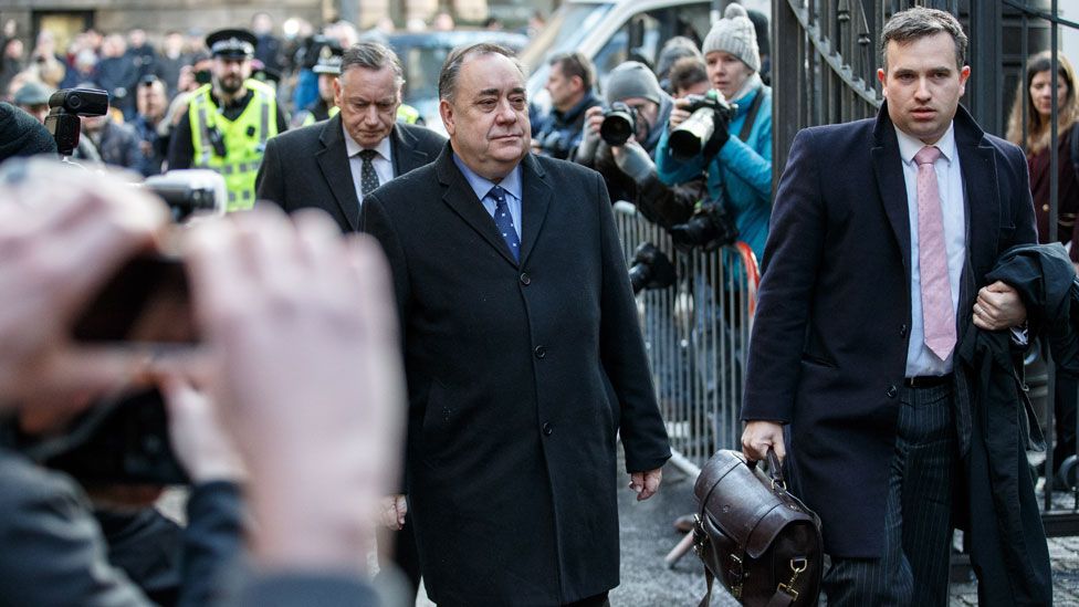 Alex Salmond arrives at court