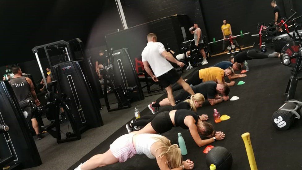 Members doing circuits at the gym