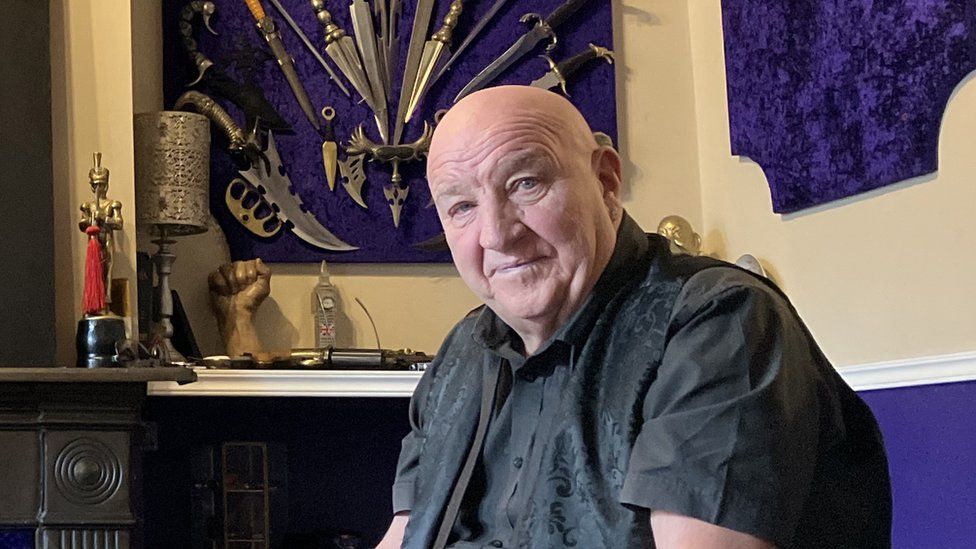Dave Courtney in his home in Plumstead