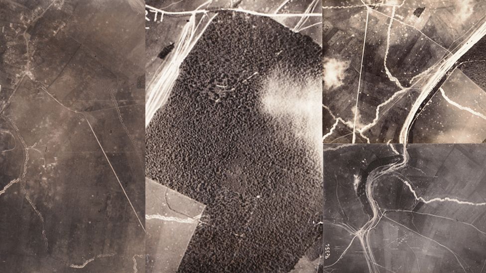 Aerial images of Mametz Wood