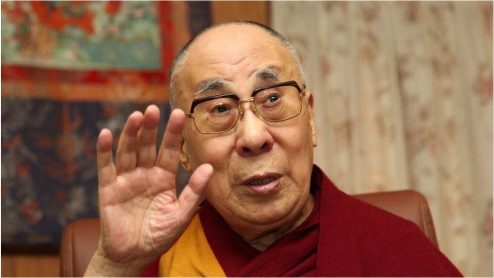 Tibetan spiritual leader the Dalai Lama speaks during the launch of the book 'Gandhi and Health @150’ which the Dalai Lama released at Mcleod Ganj on March 20, 2019 in Dharamshala, India.
