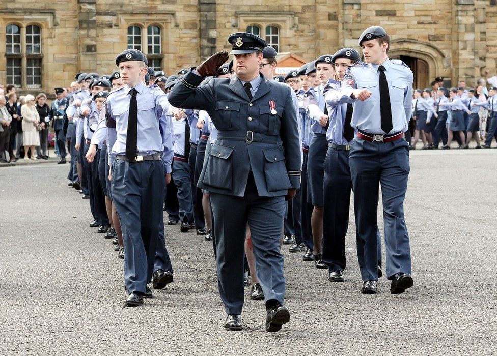 Royal Air Force centenary parade in Durham