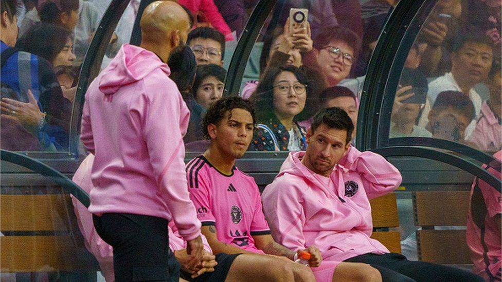 Lionel Messi remained on the bench for the entire 90 minutes of the Hong Kong friendly