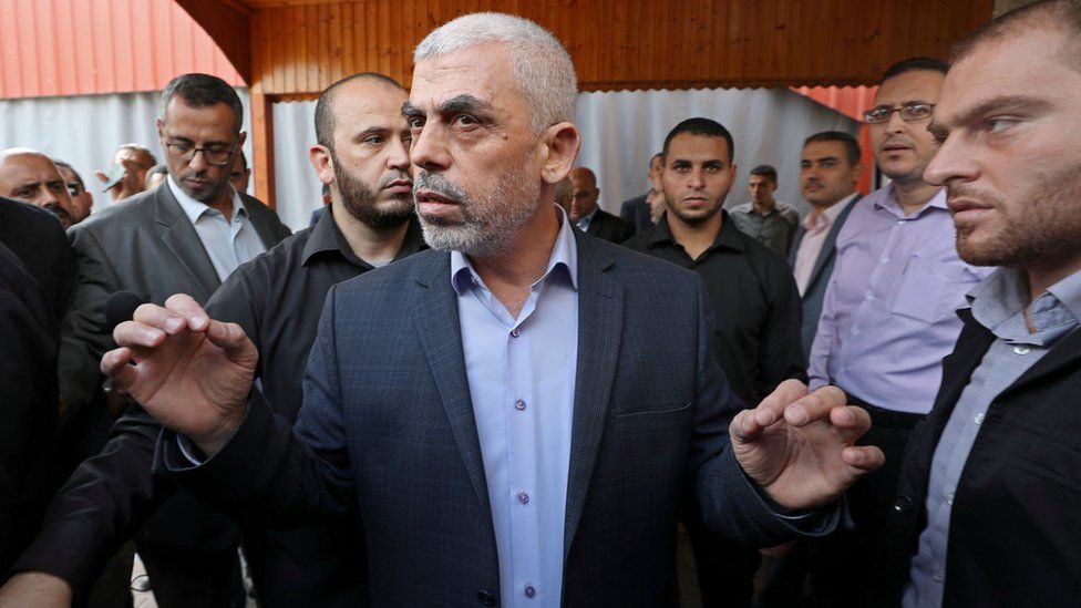 Yahya Sinwar in Gaza City, 28 October 2019