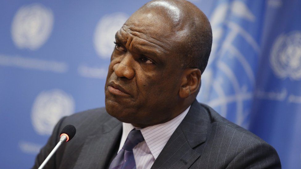 File photo of Ambassador Ashe of Antigua and Barbuda and former President of the UN General Assembly