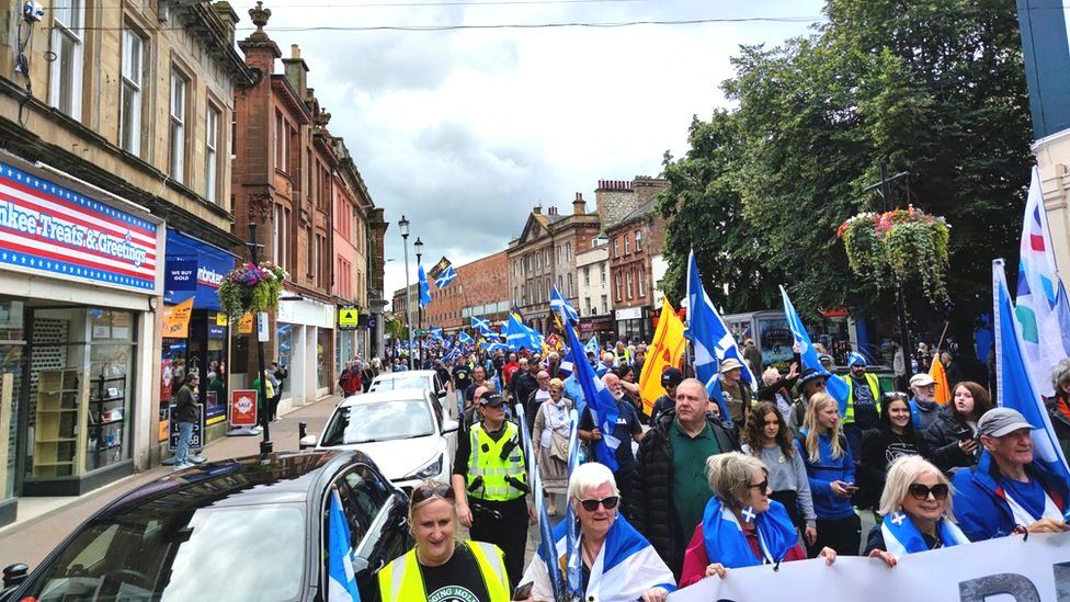 Independence march in Ayr on Saturday 29 July