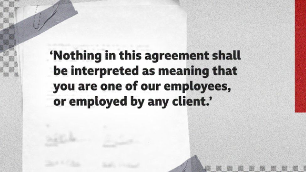 Graphics of a clause of a contract used in different Credico-linked sales companies