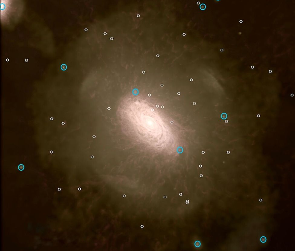 Computer simulated galaxy