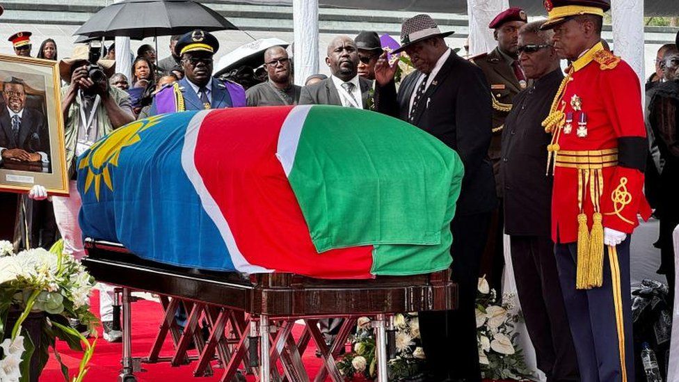 Funeral of Namibia's President Hage Geingob in Windhoek