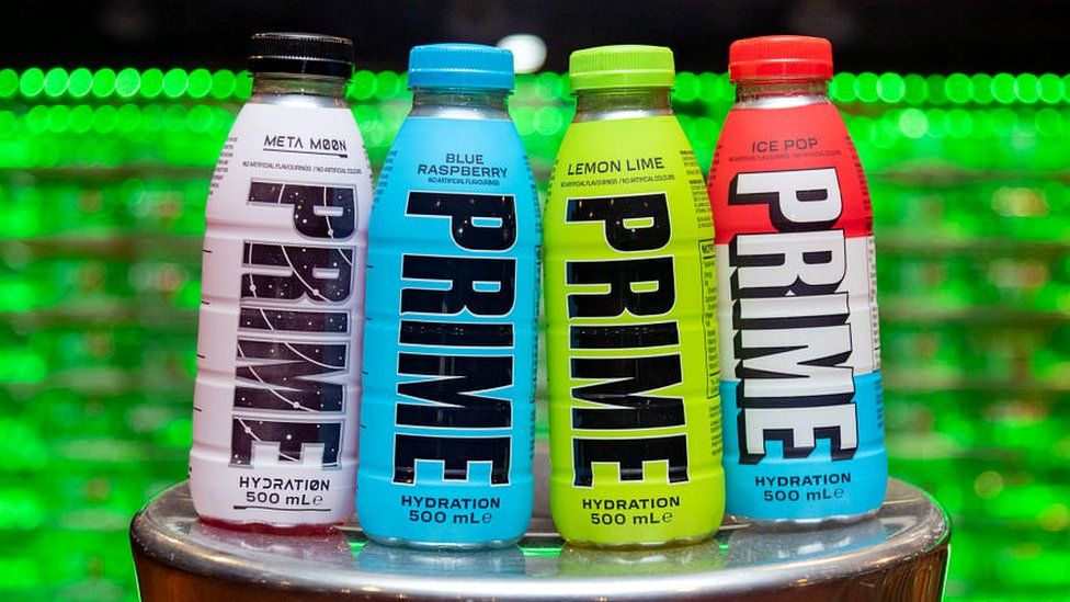 Prime Hydration drinks
