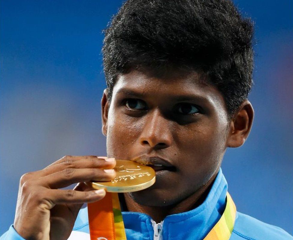 In pictures: India's first Paralympic gold medal winner - BBC News