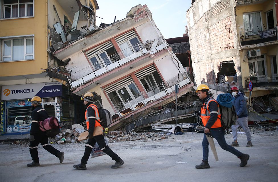 Collapsed house