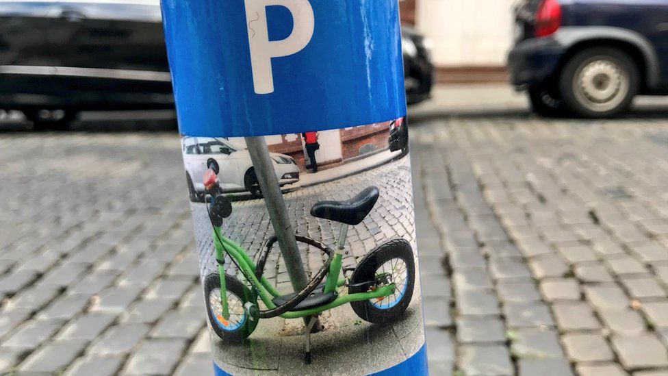 'Bike only' parking sticker