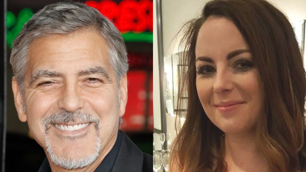 George Clooney and Heather McGowan