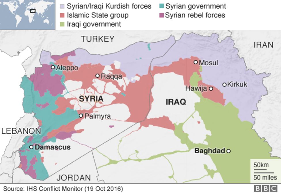 Mosul battle: IS launches Iraq counter-attack at Kirkuk - BBC News