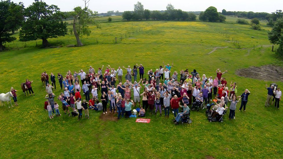 Riders and volunteers at Pettistree Hall Farm in Sutton
