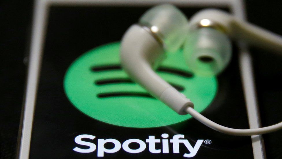 Spotify logo and headphones
