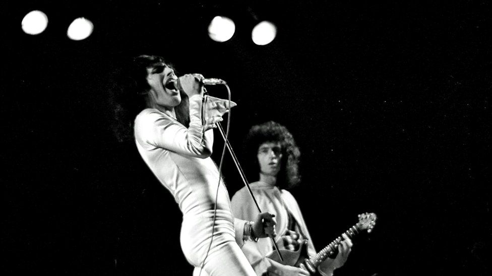 Queen play Hammersmith in 1975