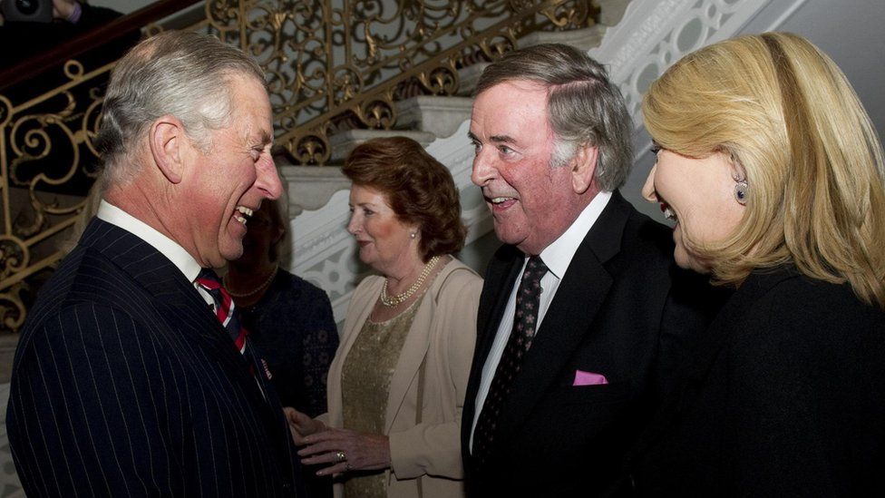 Sir Terry meeting the Prince of Wales in 2010
